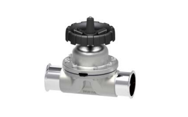 衛生級手(shǒu)動不鏽鋼(gāng)隔膜閥